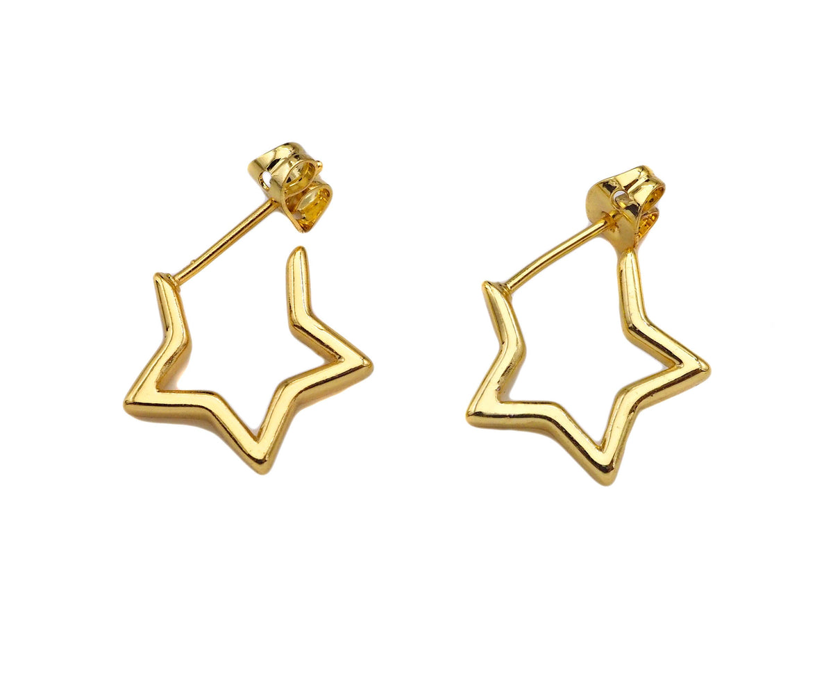 Five Point Star Earrings, LD62
