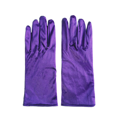Bridal Wedding Gloves Short Satin Dress Cheongsam Gloves