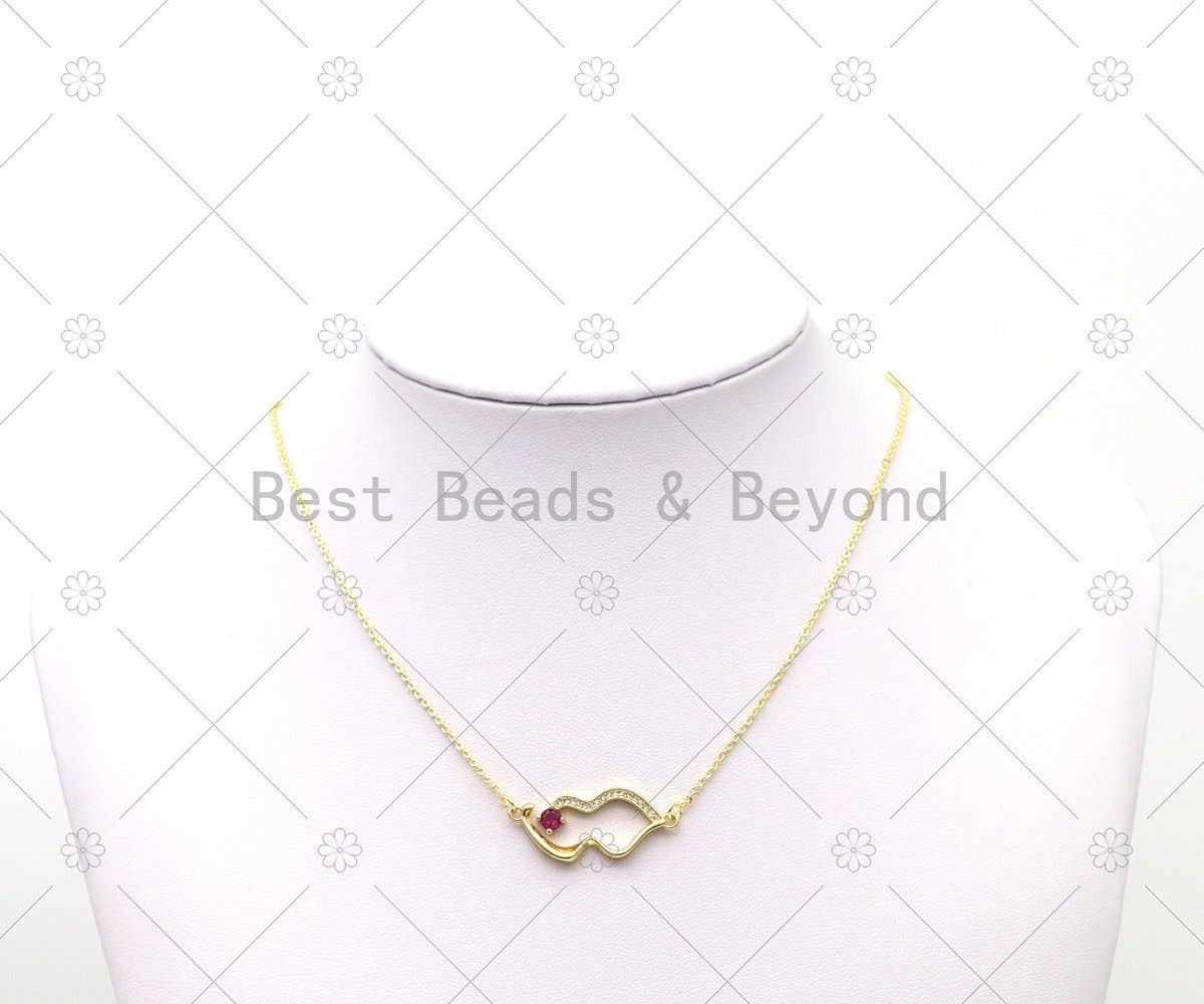 18K Gold Filled Trace Oval Link Chain Necklace, Sku#JD08