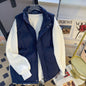 Men's Loose-Fit Stand-Up Collar Vest Jacket