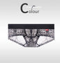 Men's Non-low-rise Ultra-thin Leopard Print Boxer Briefs