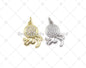 CZ Octopus Charm,Sku#JD14