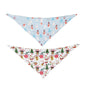 Pet Double-sided Saliva Towel Dog Triangle Scarf Pet Accessories