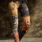 New Retro 3D Digital Print Pattern Women's Sports Yoga Pants