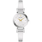 Bulova Marc Anthony Ladies Modern Diamond Silver Stainless Steel Bangle Bracelet WatchSilver White Dial Style: 96P241