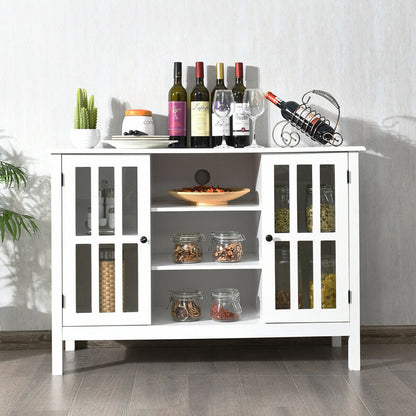 Wooden TV Stand Console Cabinet for 50 Inch TV