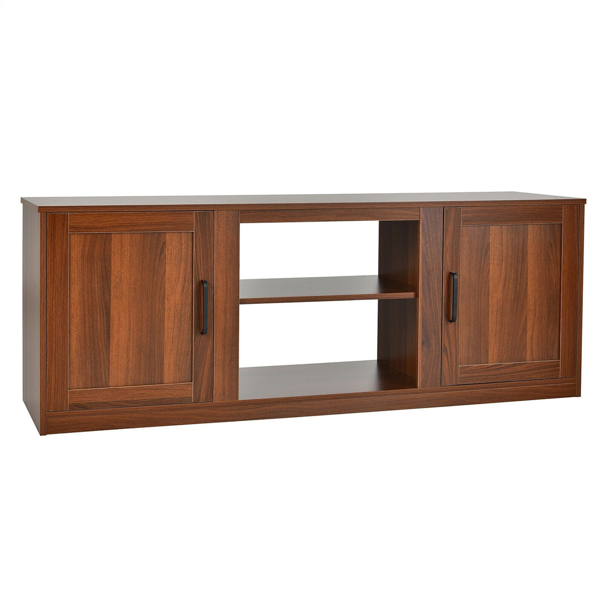TV Stand with Double Barn Doors for TVs up to 65 Inch