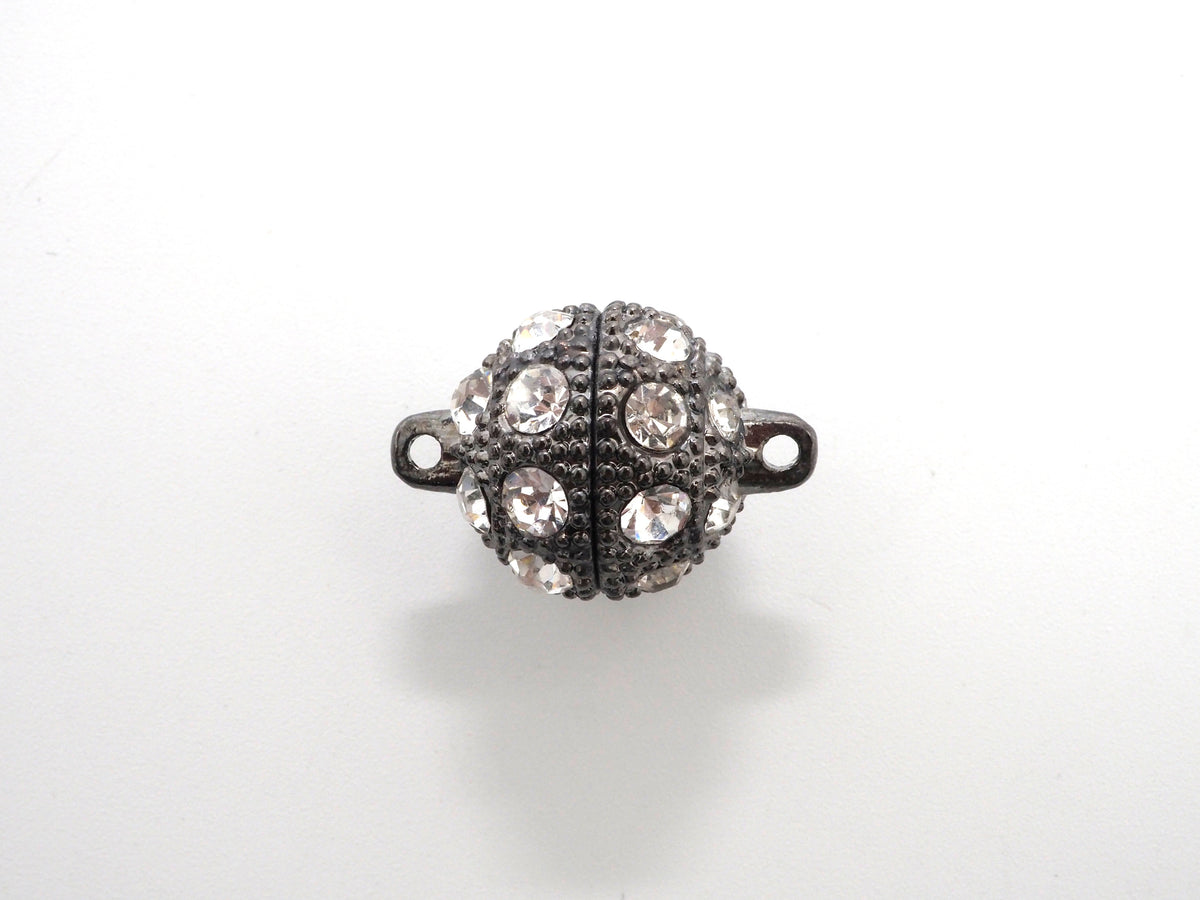 White/Silver/Gold/Rose Gold/Black Rhodium Plated Strong Magnetic Ball Clasp, Clasp Findings,10mm,12mm,14mm,16mm Clasps ,SKU#C62