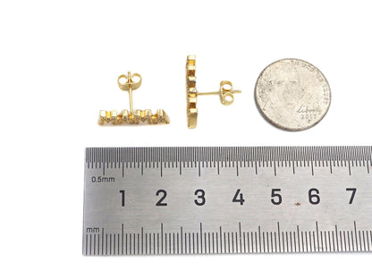 CZ MAMA Stud Earring, Sku#LD134