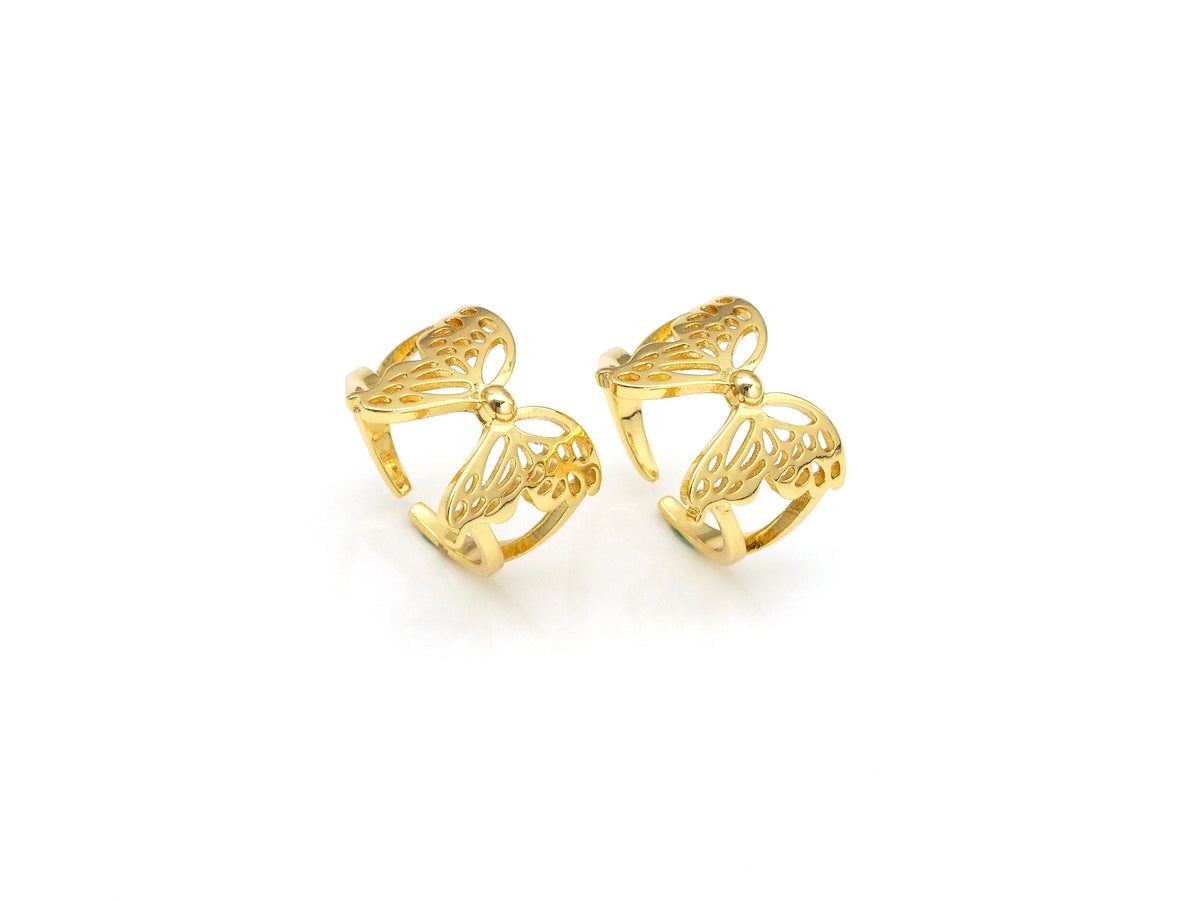 Butterfly Shape Adjustable Ring,Sku#X239