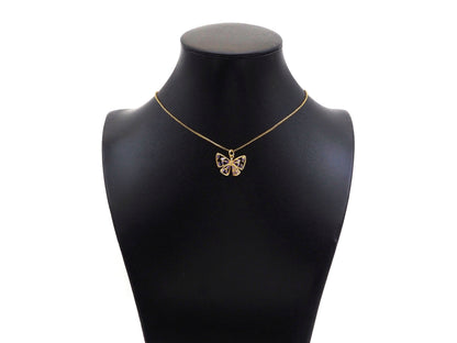 Gold Filled Violet Baguette CZ Micro Pave Butterfly Pendant,14K Gold Filled Butterfly Charm, Necklace Bracelet Pendant,21x15mm,Sku#CP23