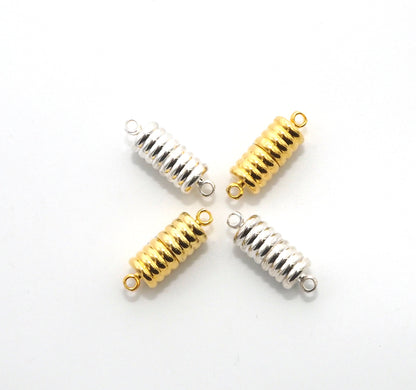 Silver/Gold/Black Plated Strong Magnetic Cylinder Clasp, 8X23mm Clasps, Beading supplies, Secure Clasp,SKU#C65