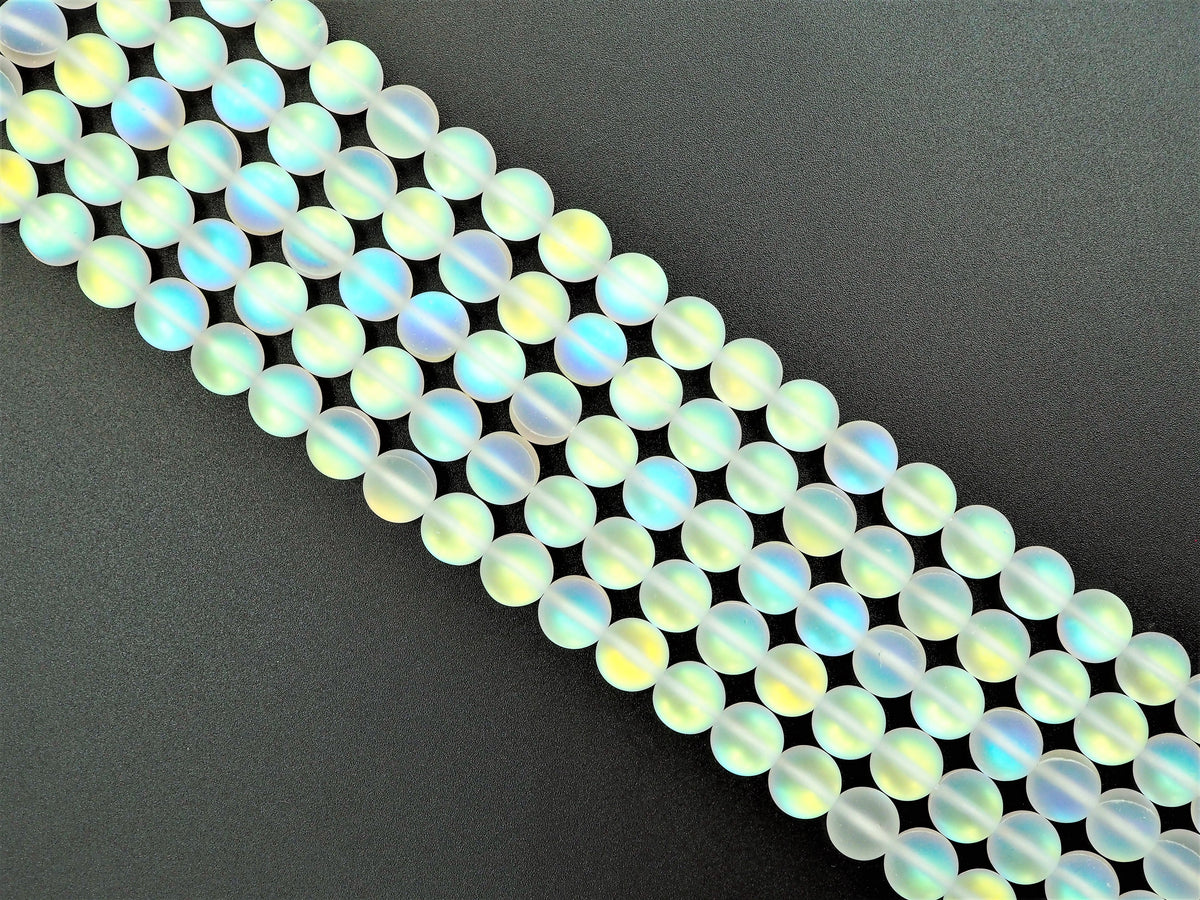 Beautiful White Spectrolite Quartz Matte,sku#U295
