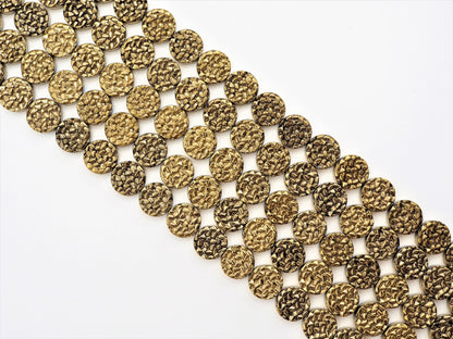 Natural Gold Druzy Style Hematite Beads, S101