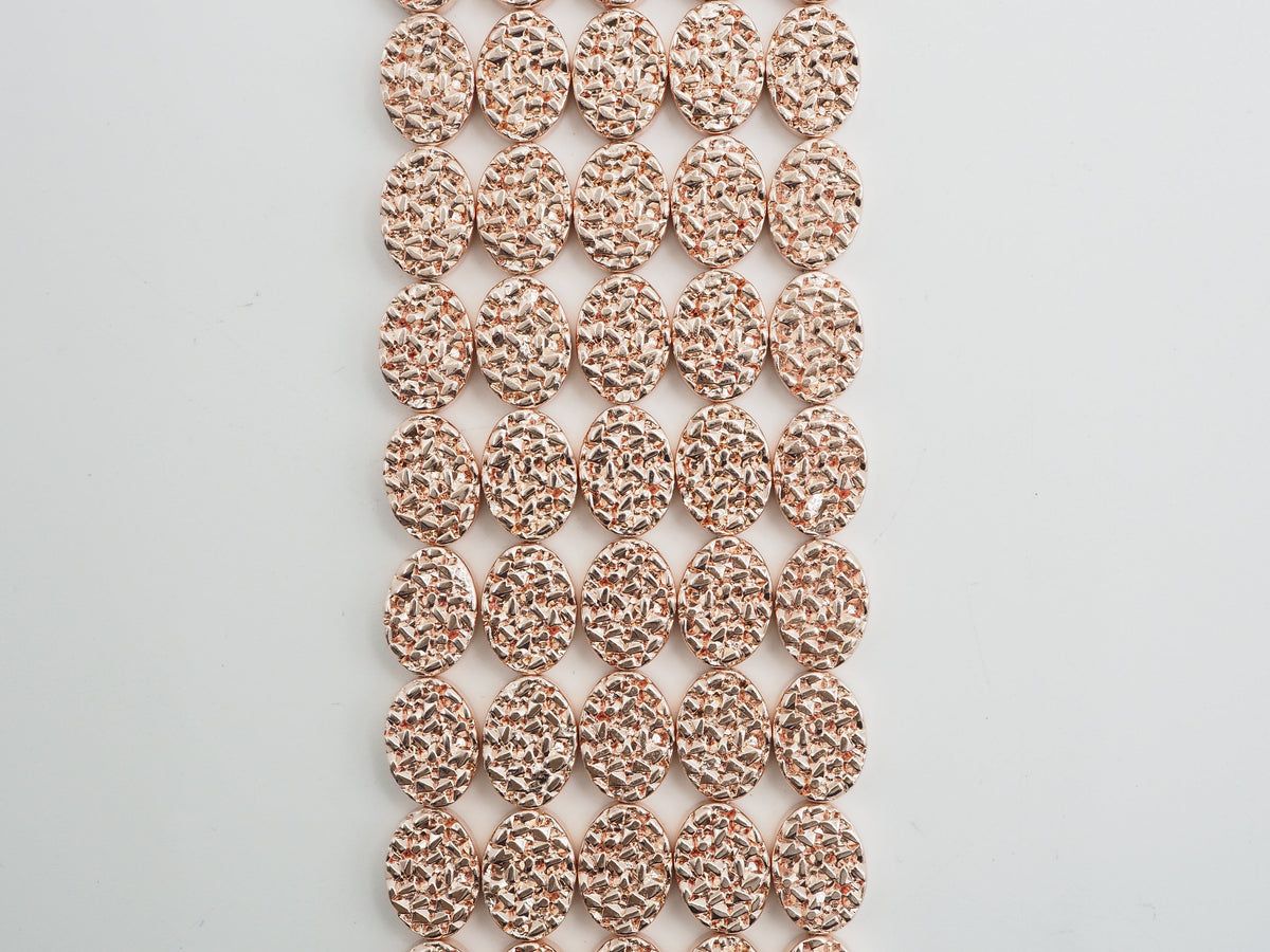 DRUZY Style Natural Light Rose Gold Hematite, 10x14mm, S105