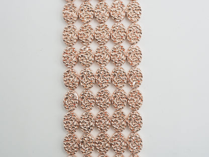 DRUZY Style Natural Light Rose Gold Hematite, 10x14mm, S105