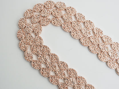 DRUZY Style Natural Light Rose Gold Hematite, 10x14mm, S105