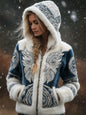 3D Digital Print Fashionable Retro New Zip-Up Hoodie For FallWinter