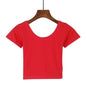 Tight navel-baring short-sleeved women's T-shirt