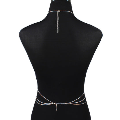 Multilayered Tassel Pearl Body Chain Trend Pearl Sexy Breast Chains