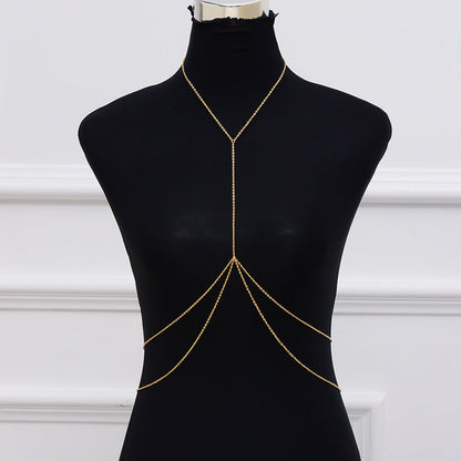 Women Beach Bikini Decor Chest Body Chain