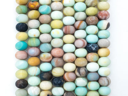 Quality Natural Rondelle Matte Amazonite beads,6x10/8x12mm/15x20,SKU#U231