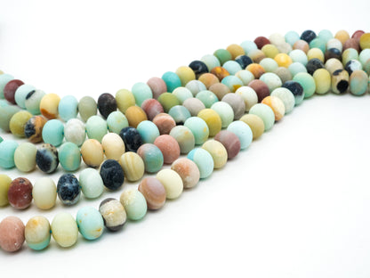 Quality Natural Rondelle Matte Amazonite beads,6x10/8x12mm/15x20,SKU#U231