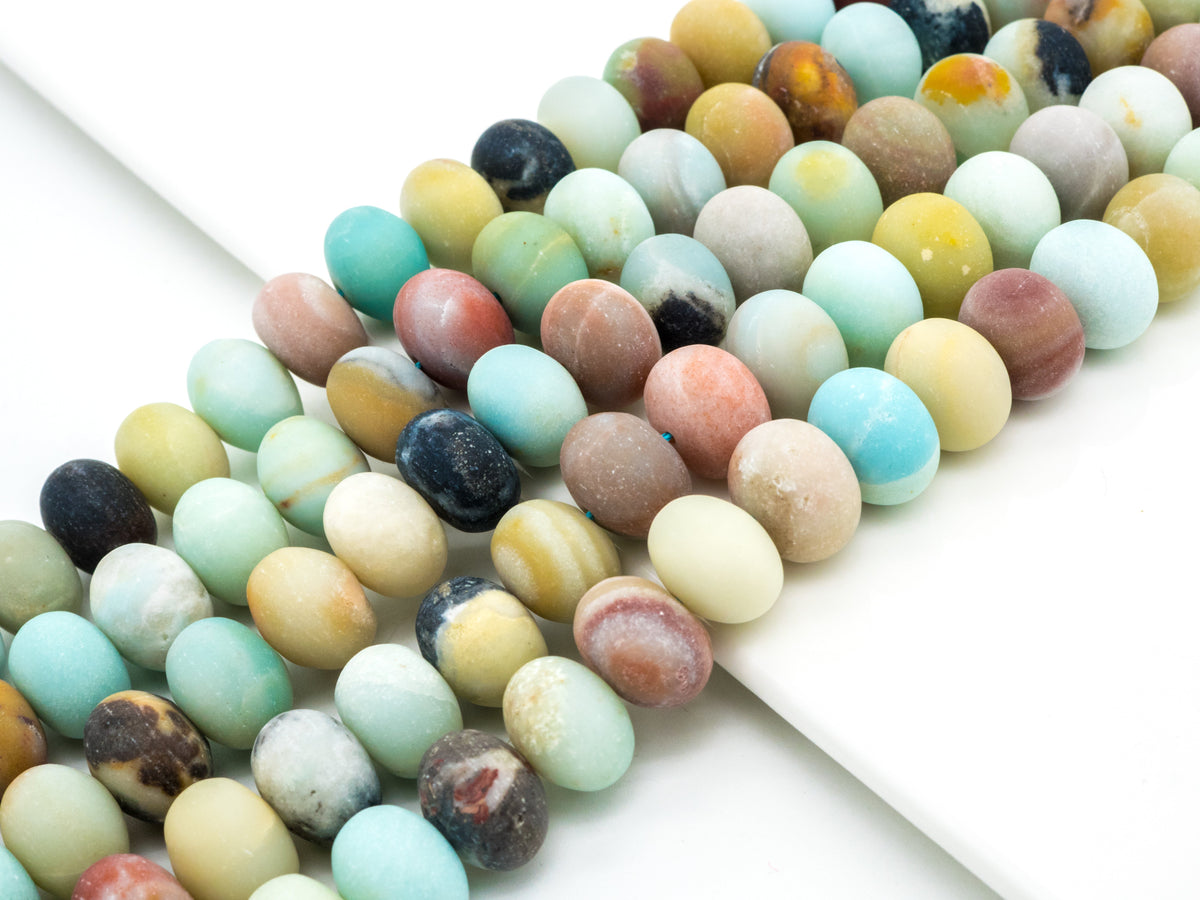 Quality Natural Rondelle Matte Amazonite beads,6x10/8x12mm/15x20,SKU#U231