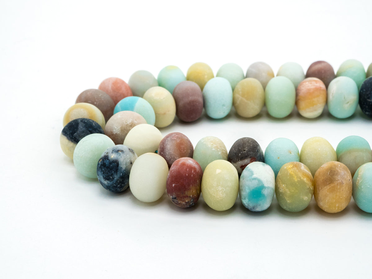 Quality Natural Rondelle Matte Amazonite beads,6x10/8x12mm/15x20,SKU#U231
