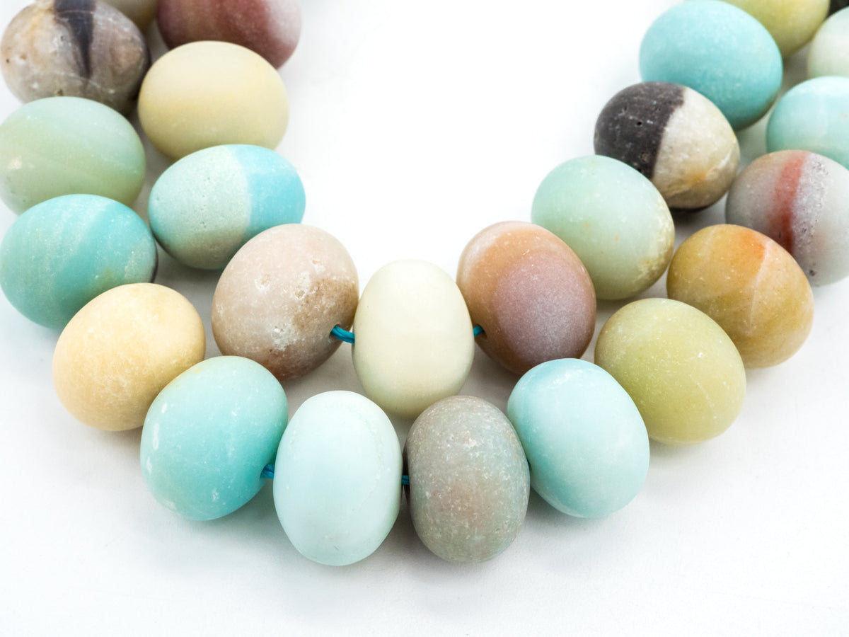 Quality Natural Rondelle Matte Amazonite beads,6x10/8x12mm/15x20,SKU#U231