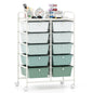 10-Drawer Rolling Storage Cart