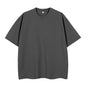 Double Yarn Short Sleeve Sweat-absorbing Cotton T-shirt Top