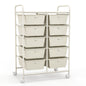 10-Drawer Rolling Storage Cart