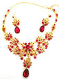 Bride Ornament Butterfly Big Water Drop Necklaces