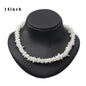 Bohemian Ethnic Natural Square Shell Beaded Chain Necklace