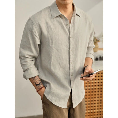 Old-money-style Slim-fit Long-sleeve Shirt