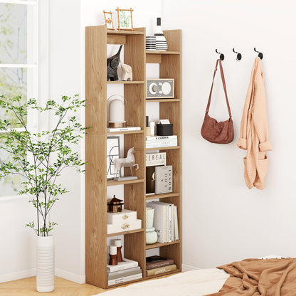 11-Tier Modern Book Organizer Bookcase with Anti-Tipping Kits