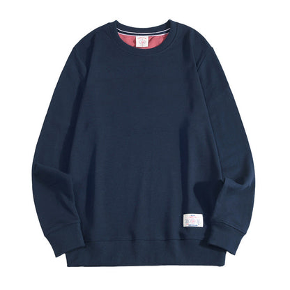 Mens Solid-color Casual Long-sleeve Hoodie