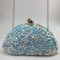 Sequined laser iridescent multi-color fashionable cosmetic bags