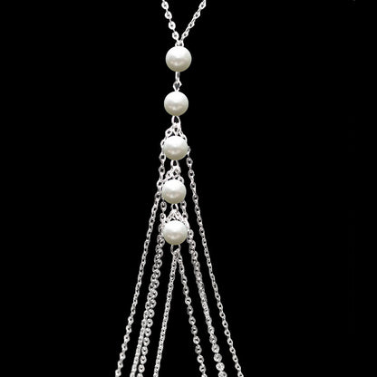 Beach Body Jewelry Sexy Chest Chain with Pearl