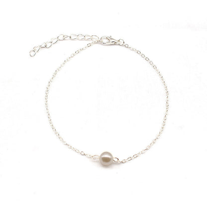 Simple Pearl Beads Anklet Jewelry