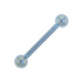 Solid Titanium Light Blue Barbell 3/8-3mm