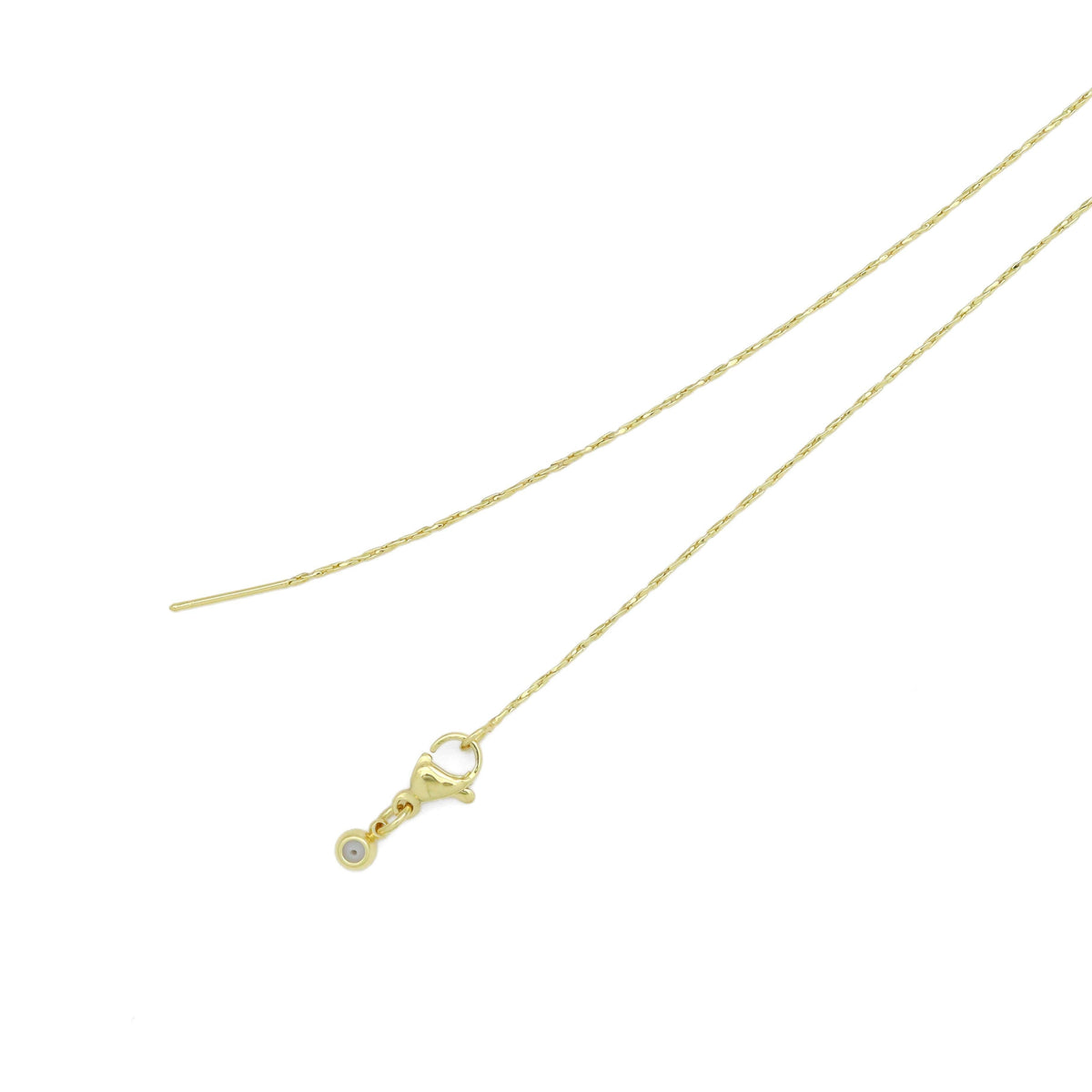 Twisted Dainty Gold Adjustable Chain Necklace, Sku#LD588/LD487