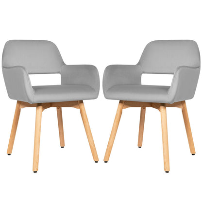 Set of 2 Modern Accent Armchairs