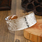 Big Elegant Luxury Amazing Classic Fashion Flower Metal Tibetan Indian Silver Vintage Retro Fashion Cuff Bracelet Bangle For Woman With Details of Animals