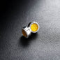 Magnetic Round Halo Stud Earrings for Men Women, Multicolor Crystal Cluster Non-Piercing Clip On