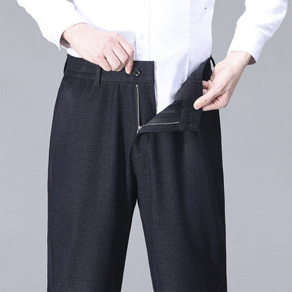Mens Business High-Waisted Fashionable Casual Pants