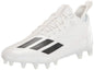 adidas Mens Adizero Football Shoe White/Black/White 14