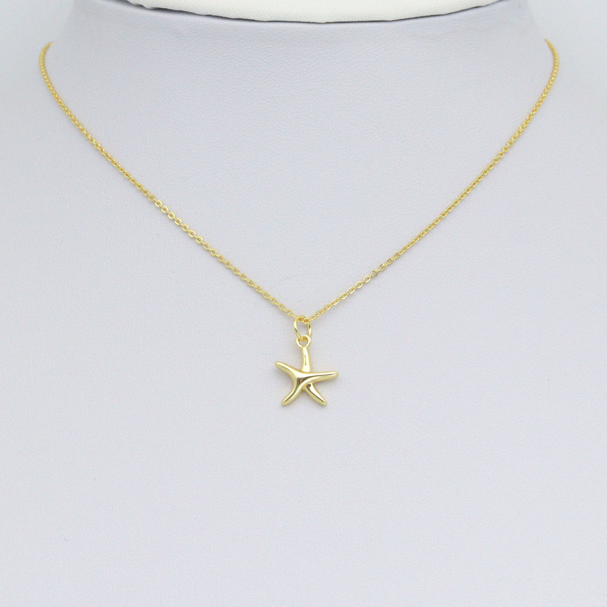 Gold Starfish Charm Pendant, Sku#LD694