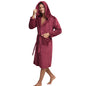 Couple Hooded Flannel Robes For Autumn And Winter